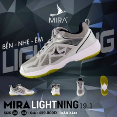 Giày Cầu Lông MIRA LIGHTNING 19.1-Xám