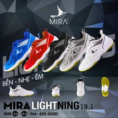 Giày Cầu Lông MIRA LIGHTNING 19.1-Xám