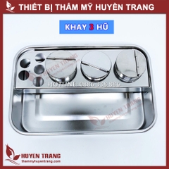 Khay Inox Chữ Nhật Đa Năng Dùng Đựng: Bông, Kéo, Panh Y Tế, Dụng Cụ Spa, Dụng Cụ Y Tế, Ống Nghiệm, Ống Trữ Máu...