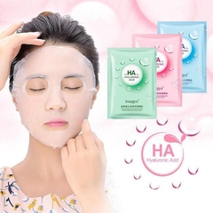 Combo 10 Miếng Mặt Nạ Giấy HA 3 Màu Hồng, Xanh Lá, Xanh Dương