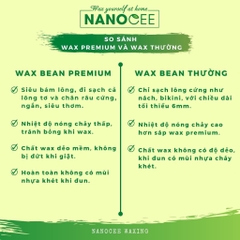 Sáp Wax Lông Hạt Đậu Giá Sỉ, Tẩy Lông Nách, Ria Mép, Lông Bikini, Tay Chân, Wat Bi - Thẩm Mỹ Huyền Trang NANOCEE