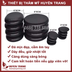 Đá Nóng Massage Body Đả Thông Kinh Lạc Oval 8x6cm Tròn 8x8cm Thẩm Mỹ Huyền Trang NANOCEE