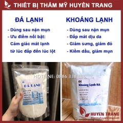 Bột Mặt Nạ Đá Lạnh, Khoáng Lạnh HA, Đắp Sau Nặn Mụn Làm Mát, Dịu Da, Giảm Sưng Đỏ, Se Khít Lỗ Chân Lông, Kiềm Dầu