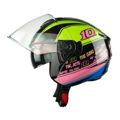 Mũ bảo hiểm 3/4 Royal M789 2 kính – Tem Thitipong, chính hãng Royal Helmet