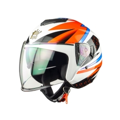 Mũ bảo hiểm 3/4 Royal M789 2 kính – Tem Dragon Boy, chính hãng Royal Helmet