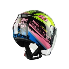 Mũ bảo hiểm 3/4 Royal M789 2 kính – Tem Thitipong, chính hãng Royal Helmet