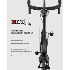 Túi Treo Xe Đạp ZDK S2 Chính Hãng – Thiết Kế Tam Giác, Kháng Nước, Dây Dán Velcro Cố Định Chắc Chắn