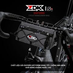 Túi Treo Ghi Đông Xe Đạp ZDK S8 Chính Hãng – 1.3L Gọn Nhẹ, Vải Oxford Chống Trầy, Chống Nước, Dễ Lắp Đặt