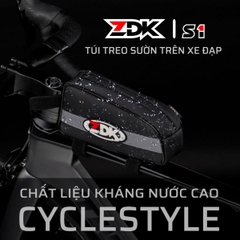 Túi Treo Sườn Xe Đạp ZDK S1 Chính Hãng – Chống Rung, Kháng Nước, Dây Dán Velcro Chắc Chắn