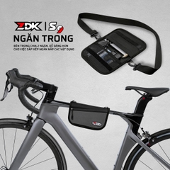 Túi Treo Xe Đạp – Đeo Chéo ZDK S9 Chính Hãng | 4 Ngăn Tiện Lợi – Vải Oxford, Polyester Kháng Nước Nhẹ