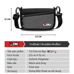 Túi Treo Xe Đạp – Đeo Chéo ZDK S9 Chính Hãng | 4 Ngăn Tiện Lợi – Vải Oxford, Polyester Kháng Nước Nhẹ