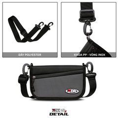 Túi Treo Xe Đạp – Đeo Chéo ZDK S9 Chính Hãng | 4 Ngăn Tiện Lợi – Vải Oxford, Polyester Kháng Nước Nhẹ