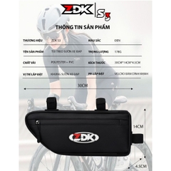 Túi Treo Xe Đạp ZDK S3 Chính Hãng – Dung Tích 2.5L, Kháng Nước, Thiết Kế Thon Gọn, Velcro Cố Định Chắc Chắn