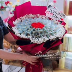 Bó hoa tiền tờ 500k số lượng 40 tờ tiền