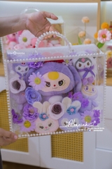 Vali Mika Gấu Bông Và Hoa Sáp