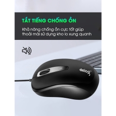 Chuột Vi Tính Chính Hãng Deiog DY-F2 Gaming Mouse  DPI 1200 Hỗ Trợ Game Thủ,Phù Hợp Laptop/Pc Công Thái Học