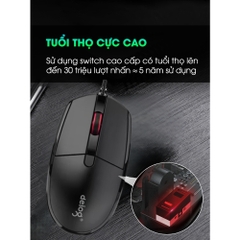 Chuột máy tính chính hãng Deiog DY-F1 có dây siêu mỏng thoải mái chuyên dụng cho chơi game/văn phòng cao cấp 2024