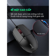 Chuột máy tính chính hãng Deiog DY-F1 có dây siêu mỏng thoải mái chuyên dụng cho chơi game/văn phòng cao cấp 2024