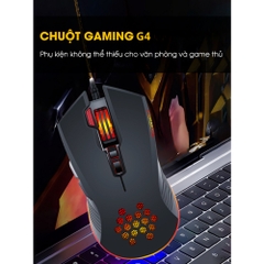 Chuột Gaming Chính hãng DEIOG G4 Dành Cho Game Thủ Chơi Pubg Độ Nhạy Cực Cao Siêu Mượt Led RGB
