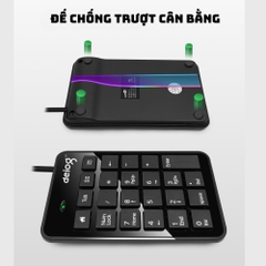 Bàn phím số mini máy tính chính hãng DEIOG DY-900 có dây cổng USB dành cho làm việc thu ngân , tính toán hàng chính hãng mẫu mới