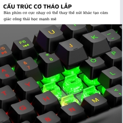 Bàn Phím Giả Cơ Máy Tính Chính Hãng DEIOG M707 Gaming LED 7 Màu Có Dây Chống Nước Chơi Game LMHT Đột Kích PUBG