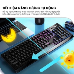 Bàn Phím Giả Cơ Máy Tính Chính Hãng DEIOG M707 Gaming LED 7 Màu Có Dây Chống Nước Chơi Game LMHT Đột Kích PUBG