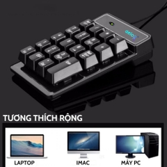 Bàn phím số mini máy tính chính hãng DEIOG DY-900 có dây cổng USB dành cho làm việc thu ngân , tính toán hàng chính hãng mẫu mới