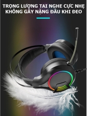 Tai nghe chụp tai gaming chính hãng DEIOG E8250 Over Ear chống ồn có mic cho máy tính bàn laptop chơi game âm thanh vòm