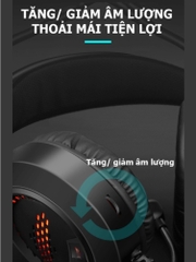 Tai nghe chụp tai gaming chính hãng DEIOG E8250 Over Ear chống ồn có mic cho máy tính bàn laptop chơi game âm thanh vòm