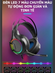 Tai nghe chụp tai gaming chính hãng DEIOG E8250 Over Ear chống ồn có mic cho máy tính bàn laptop chơi game âm thanh vòm