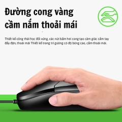 Chuột Văn Phòng Chính Hãng Deiog DY-F4 USB Có Dây 1000DPI Dành Cho Laptop , Máy Tính Để Bàn