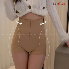 Quần Định Hình LA REINA BRA Quần Gen Bụng Nâng Mông Cạp Cao Khóa Kéo Hai Lớp Quần Đùi - LRQG021