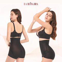 Quần Định Hình LA REINA BRA Quần Gen Bụng Nâng Mông Cạp Cao Khóa Kéo Hai Lớp Quần Đùi - LRQG021