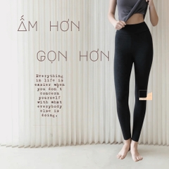 Quần legging muối tiêu lưng cao - Hàng UMI cao cấp