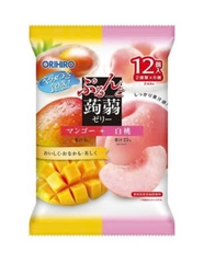 Thạch hoa quả Orihiro mix vị xoài, đào 240g