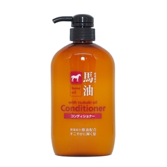 Dầu xả chiết xuất từ dầu ngựa Kumano Cosme Station Horse Oil With Tsubaki Oil Conditioner 600ml