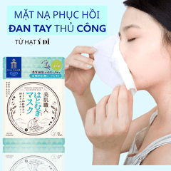 Mặt Nạ Dưỡng Sáng Da Chứa Chiết Xuất Ý Dĩ Bihada - Syokunin Clear Turn
