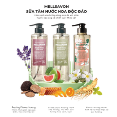SỮA TẮM NƯỚC HOA DƯỠNG MỀM MỊN DA MELLSAVON (HƯƠNG THẢO MỘC TAO NHÃ)
