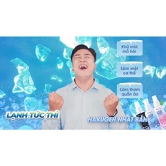 XỊT LẠNH QUẦN ÁO LÀM MÁT CƠ THỂ HAKUGEN EARTH 100ML (HƯƠNG BẠC HÀ SIÊU MÁT LẠNH)