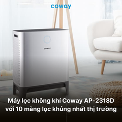 Máy lọc không khí Coway AP-2318D: Giải pháp mạnh mẽ cho không gian lớn của gia đình