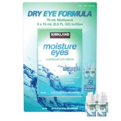 Thuốc nhỏ trị khô mắt kirkland signature moisture eyes dry eye therapy drops