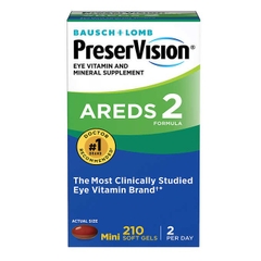 M9 PRESERVISION Viên uống hỗ trợ sáng mắt bausch + lomb preservision areds 2 formula, 210 viên
