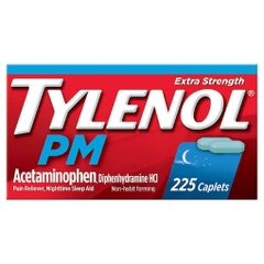 Thuốc giảm đau và hạ sốt ban đêm tylenol pm extra strength, 225 viên