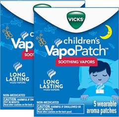 Miếng dán hương thơm vicks dành cho trẻ em 6 tuổi trở lên - vicks children's vapopatch - 5 miếng (2 gói)