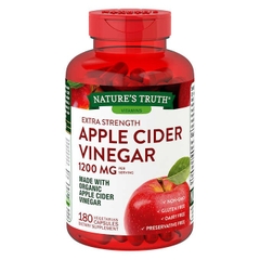 Viên uống giảm cân giấm táo Nature's Truth Apple Cider Vinegar 1200 mg,180 viên