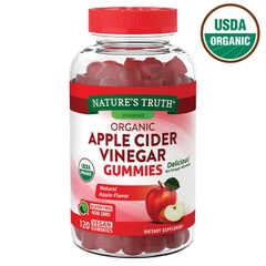 Kẹo dẻo giấm táo hữu cơ Nature's Truth USDA Organic Apple Cider Vinegar 500mg, 120 Gummies