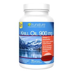 Viên uống dầu nhuyễn thể (dầu tôm) Trunature Extra Strength Krill Oil 900mg