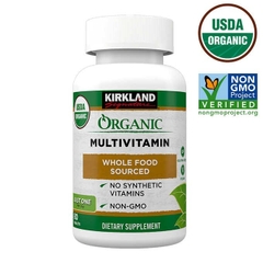 Viên uống bổ sung vitamin tổng hợp hữu cơ Kirkland Signature USDA Organic Multivitamin, 80 viên