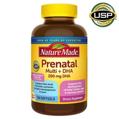 Viên uống bổ sung Vitamin tổng hợp dành cho bà bầu Nature Made Prenatal Multi + DHA, 150 viên