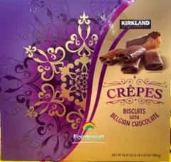 Bánh quy phủ socola kirkland signature crepes bitcuits with chocolate ( purple ), 19.97 oz